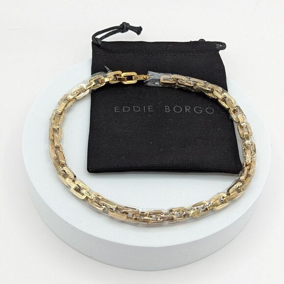 Eddie Borgo 12K Yellow Gold Plated Handmade Supra Link Vermeil Necklace … - Picture 5 of 8